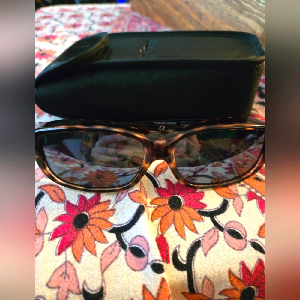 Jonathan Paul Fit Over Faux Tortoise Shell Sunglasses With Soft Case